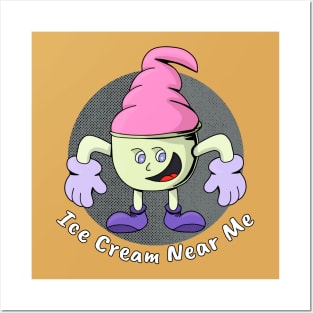 Ice Cream Near Me Posters and Art